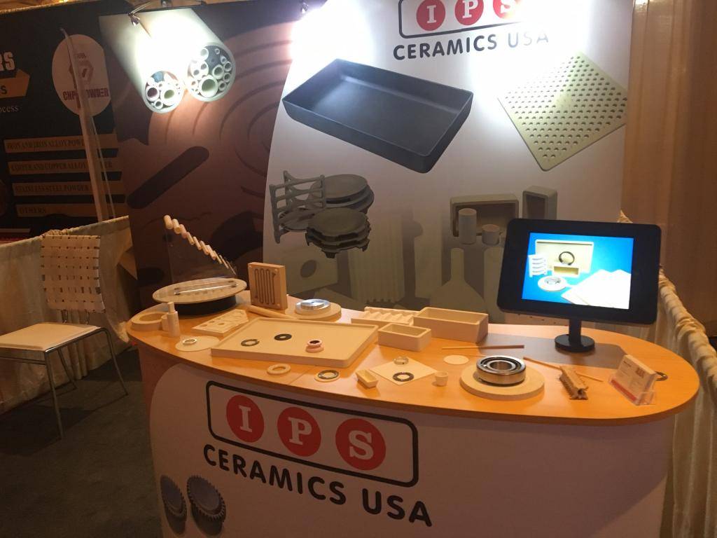 IPS Ceramics USA exhibit at Powder Met 2017 IPS Ceramics