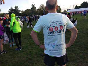 Dave Street, Commercial Coordinator runs the Oxford half marathon IPS Ceramics