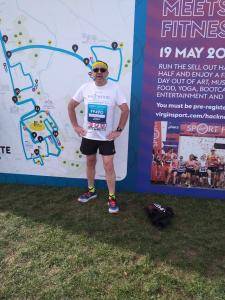 Dave Street, Commercial Coordinator runs the Oxford half marathon IPS Ceramics