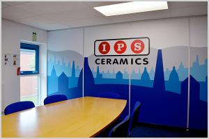 IPS Ceramics New Conference Room Wall